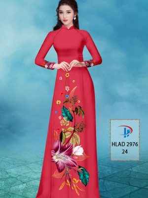 Vải Áo Dài Hoa In 3D AD HLAD2976 32